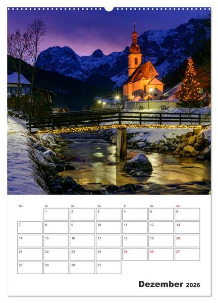 Produktbild: Urlaub in Oberbayern - zwischen Watzmann und Chiemsee (Wandkalender 2026 DIN A2 hoch), CALVENDO Monatskalender