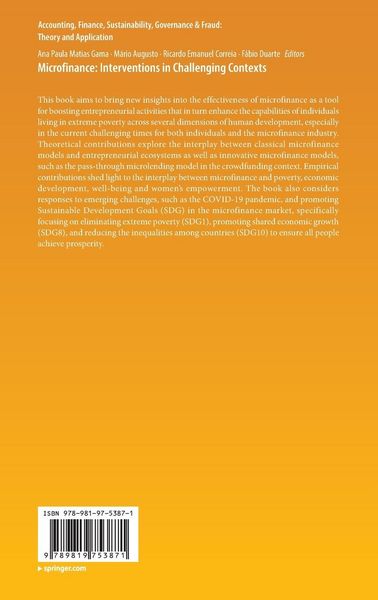 Produktbild: Microfinance: Interventions in Challenging Contexts