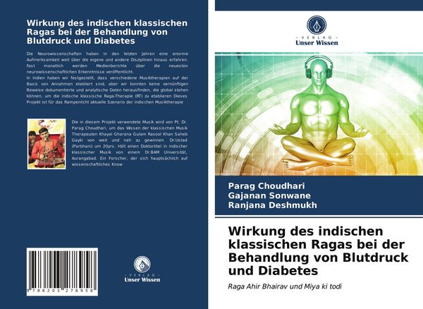 Produktbild: Wirkung des indischen klassischen Ragas bei der Behandlung von Blutdruck und Diabetes