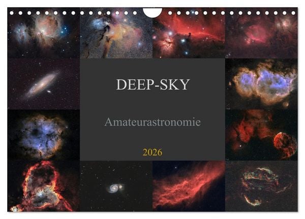 Produktbild: Deep-Sky Amateurastronomie (Wandkalender 2026 DIN A4 quer), CALVENDO Monatskalender
