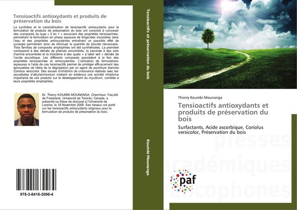 Produktbild: Tensioactifs antioxydants et produits de pr&eacute;servation du bois