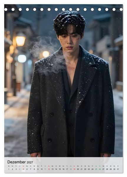 Produktbild: Echte Kerle &ndash; K-Drama Stil (Tischkalender 2027 DIN A5 hoch), CALVENDO Monatskalender