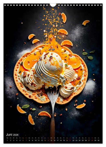Produktbild: Desserts - S&uuml;&szlig;e K&ouml;stlichkeiten zum Dahinschmelzen (Wandkalender 2026 DIN A3 hoch), CALVENDO Monatskalender
