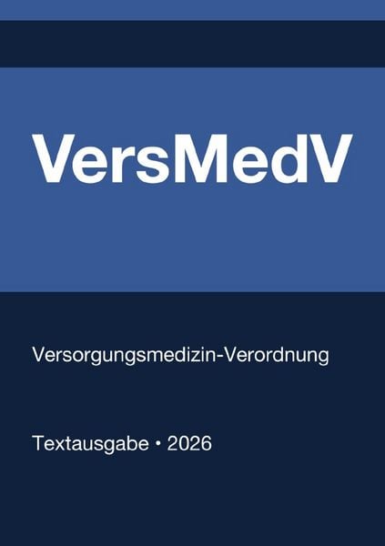Produktbild: VersMedV - Versorgungsmedizin-Verordnung (Deutschland) 2026