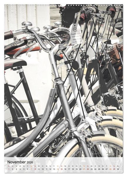 Produktbild: Fahrrad Alltag (Wandkalender 2026 DIN A2 hoch), CALVENDO Monatskalender