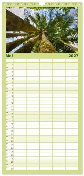 Produktbild: Familienplaner 2027 - Azoreninsel S&atilde;o Miguel mit 5 Spalten (Wandkalender, 21 x 45 cm) CALVENDO