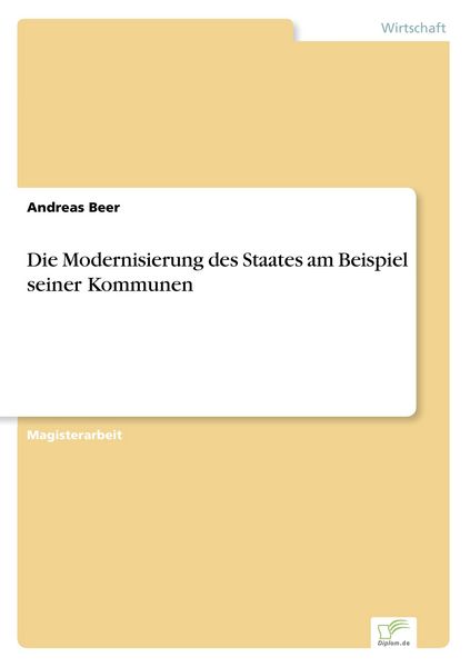 Produktbild: Die Modernisierung des Staates am Beispiel seiner Kommunen