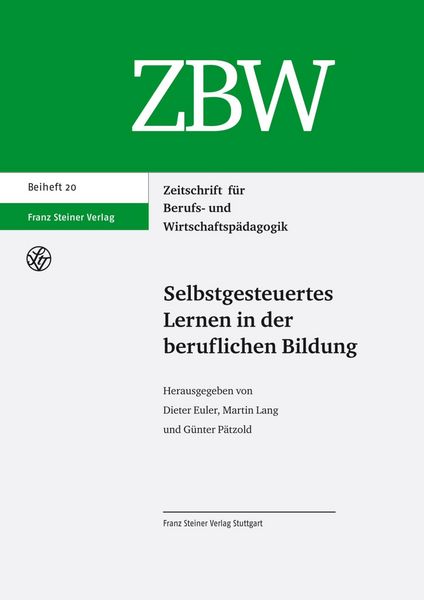 Produktbild: Selbstgesteuertes Lernen in der beruflichen Bildung