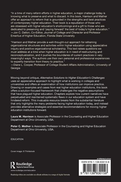 Produktbild: Alternative Solutions to Higher Education's Challenges