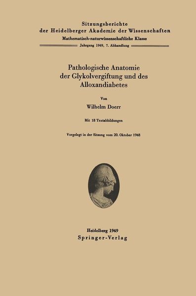 Produktbild: Pathologische Anatomie der Glykolvergiftung und des Alloxandiabetes