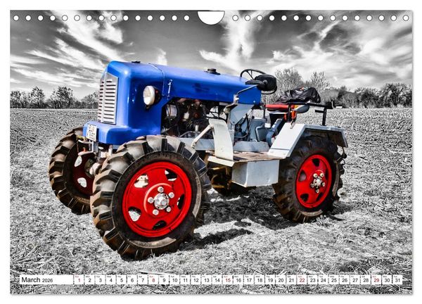 Produktbild: Tractors from past times (Wall Calendar 2026 DIN A4 landscape), CALVENDO 12 Month Wall Calendar