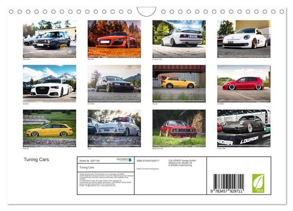 Produktbild: Tuning Cars (Wandkalender 2026 DIN A4 quer), CALVENDO Monatskalender