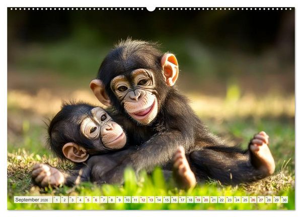 Produktbild: TIERKINDER Abenteuer Wildnis (Wandkalender 2026 DIN A2 quer), CALVENDO Monatskalender
