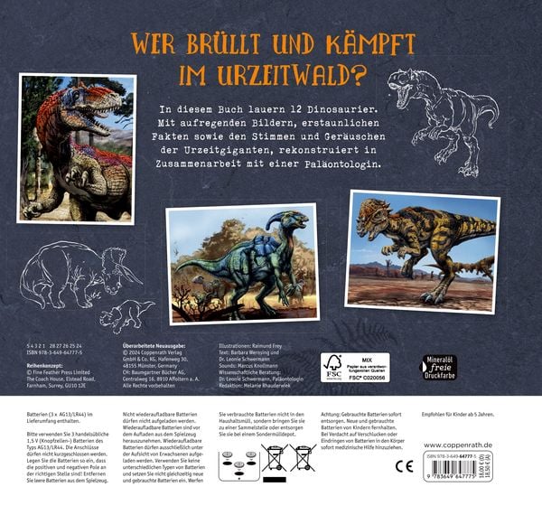 Produktbild: Das gro&szlig;e Dinosaurier-Soundbuch - T-Rex World