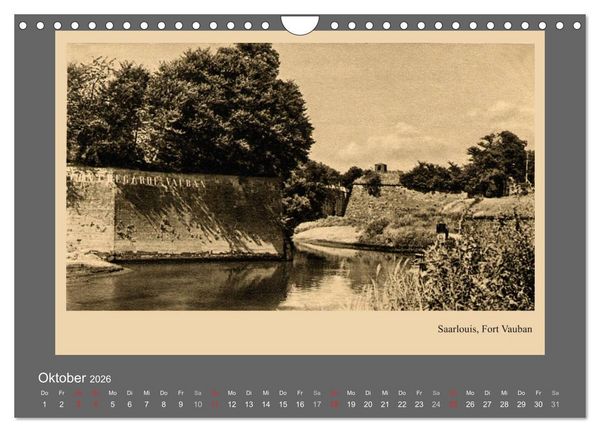 Produktbild: Saarland - vunn domols (frieher), Landkreis Saarlouis (Wandkalender 2026 DIN A4 quer), CALVENDO Monatskalender