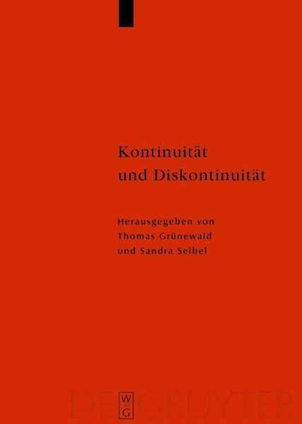 Produktbild: Kontinuit&auml;t und Diskontinuit&auml;t