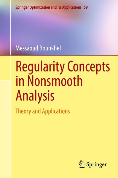 Produktbild: Regularity Concepts in Nonsmooth Analysis