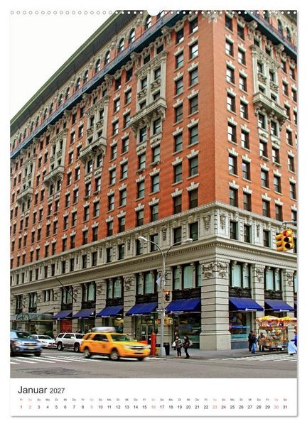 Produktbild: New York - sehenswertes Manhattan bei Tag und Nacht (hochwertiger Premium Wandkalender 2027 DIN A2 hoch), Kunstdruck in Hochglanz