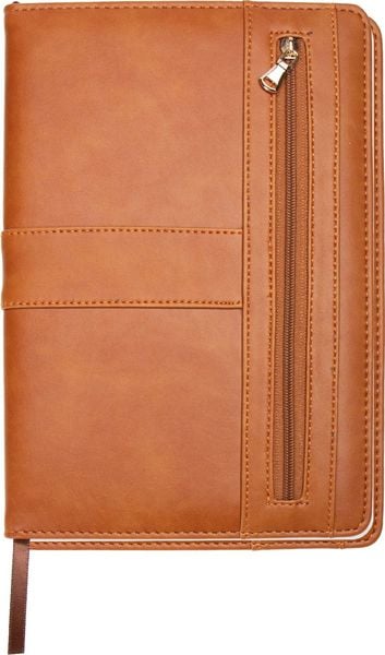 Produktbild: Tr&ouml;tsch Notizbuch mit Rei&szlig;verschluss Braun