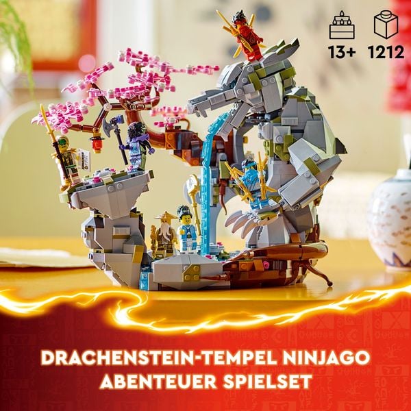 Produktbild: LEGO NINJAGO 71819 Drachenstein-Tempel Action-Spielzeug mit Ninja-Figuren