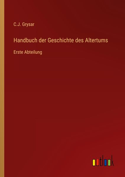 Produktbild: Handbuch der Geschichte des Altertums