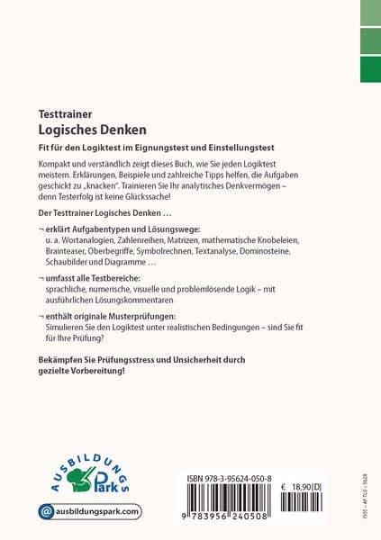 Produktbild: Testtrainer Logisches Denken