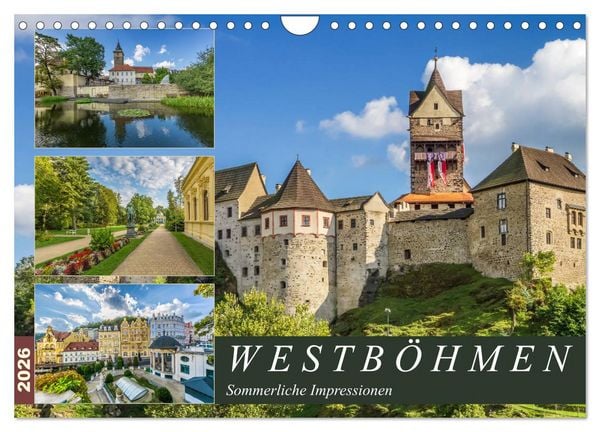 WESTBÖHMEN Sommerliche Impressionen (Wandkalender 2026 DIN A4 quer), CALVENDO Monatskalender