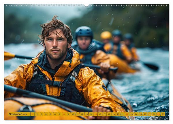 Produktbild: Faszination Wildwasser - Rafting (Wandkalender 2026 DIN A2 quer), CALVENDO Monatskalender