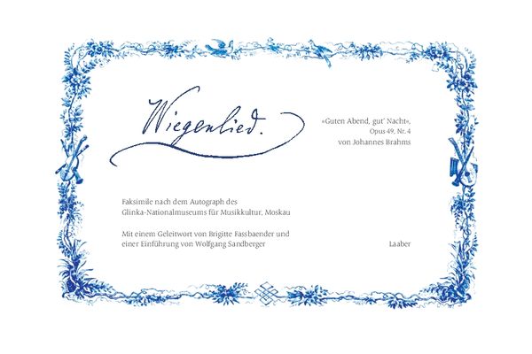Produktbild: Wiegenlied &raquo;Guten Abend, gut' Nacht&laquo;. Opus 49, Nr. 4