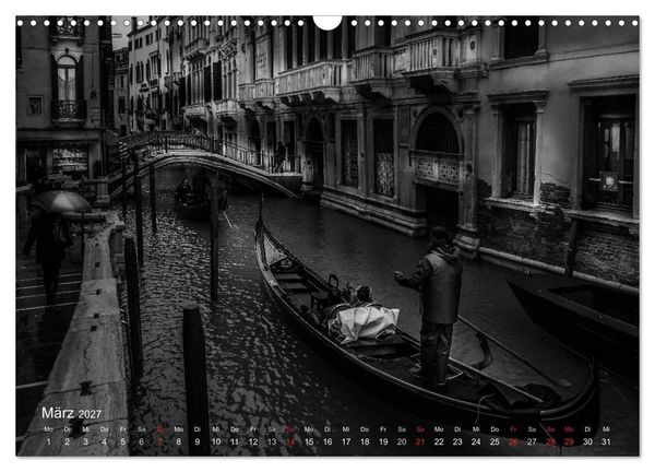 Produktbild: Venedig - Licht und Schatten (Wandkalender 2027 DIN A3 quer), CALVENDO Monatskalender