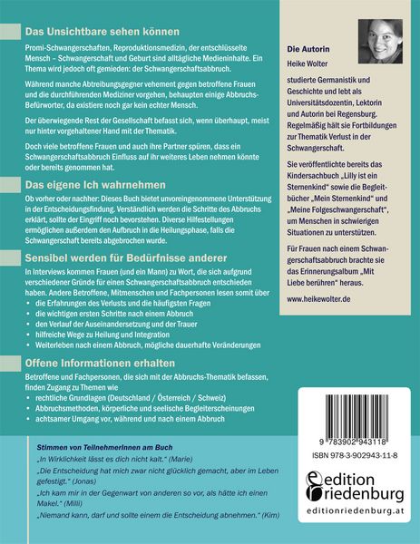 Produktbild: Mein unsichtbares Kind - Begleitbuch f&uuml;r Frauen, Angeh&ouml;rige und Fachpersonen vor und nach einem Schwangerschaftsabbruch
