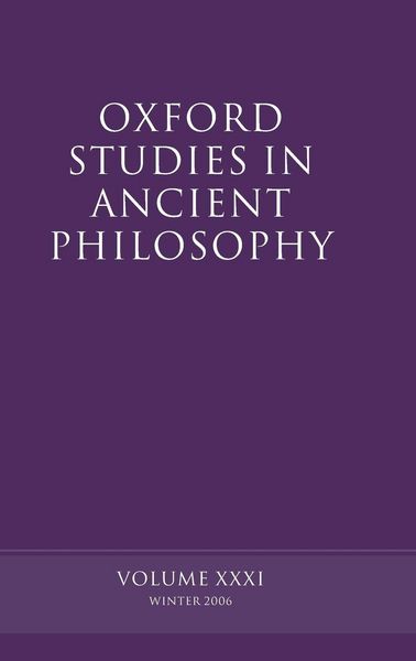 Produktbild: Oxford Studies in Ancient Philosophy