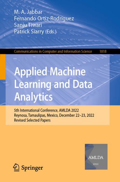 Produktbild: Applied Machine Learning and Data Analytics