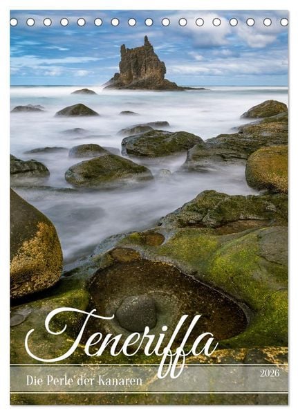 Teneriffa - Die Perle der Kanaren (Tischkalender 2026 DIN A5 hoch), CALVENDO Monatskalender