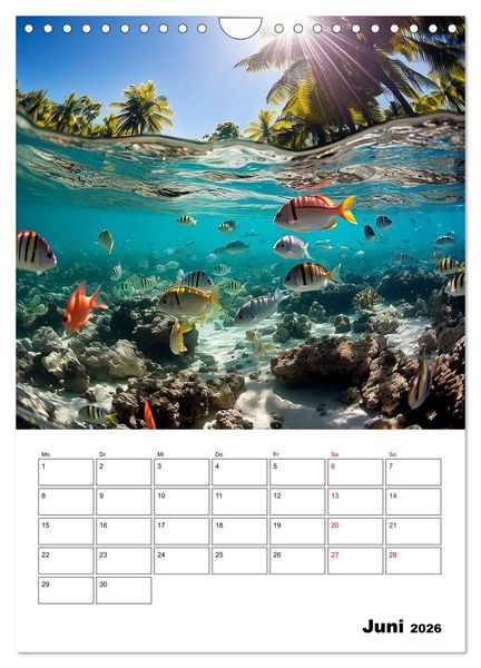 Produktbild: T&uuml;rkisblauer Genuss (Wandkalender 2026 DIN A4 hoch), CALVENDO Monatskalender