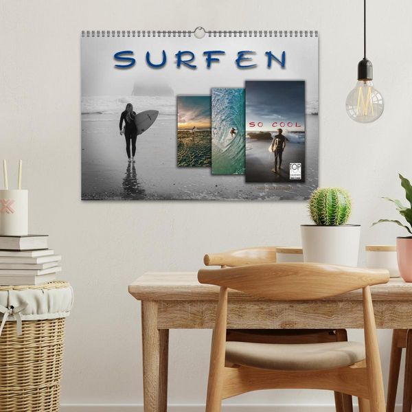 Produktbild: Surfen - so cool (Wandkalender 2026 DIN A3 quer), CALVENDO Monatskalender