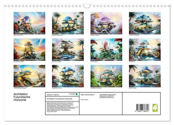 Produktbild: Architektur Futuristische Horizonte (Wandkalender 2026 DIN A3 quer), CALVENDO Monatskalender