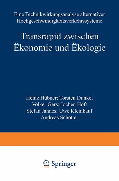 Produktbild: Transrapid zwischen &Ouml;konomie und &Ouml;kologie