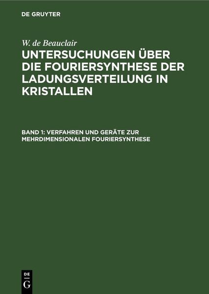 Produktbild: Verfahren und Ger&auml;te zur mehrdimensionalen Fouriersynthese