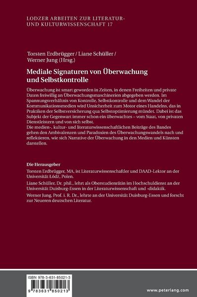Produktbild: Mediale Signaturen von &Uuml;berwachung und Selbstkontrolle