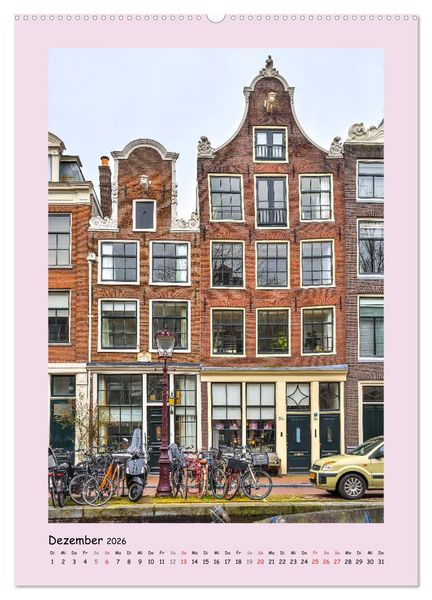 Produktbild: Amsterdam - Alles nur Fassade (hochwertiger Premium Wandkalender 2026 DIN A2 hoch), Kunstdruck in Hochglanz
