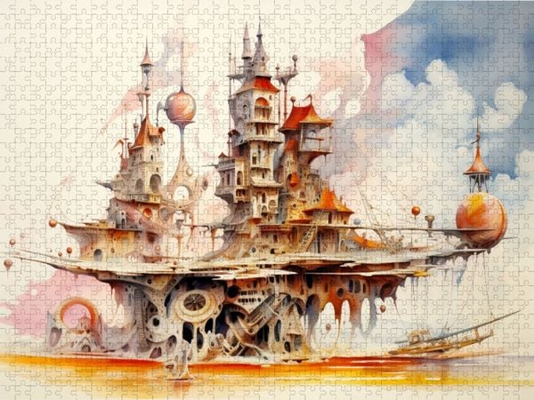 Produktbild: CALVENDO Puzzle Ein Motiv aus dem Kalender "Kuriose H&auml;user" | 1000 Teile Lege-Gr&ouml;&szlig;e 64x48cm Foto-Puzzle f&uuml;r gl&uuml;ckliche Stunden