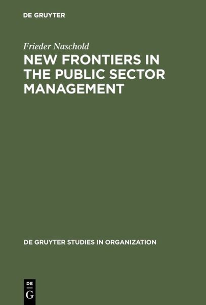Produktbild: New Frontiers in the Public Sector Management