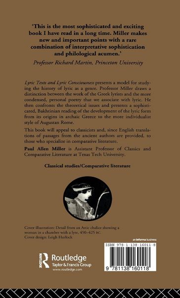 Produktbild: Lyric Texts & Consciousness
