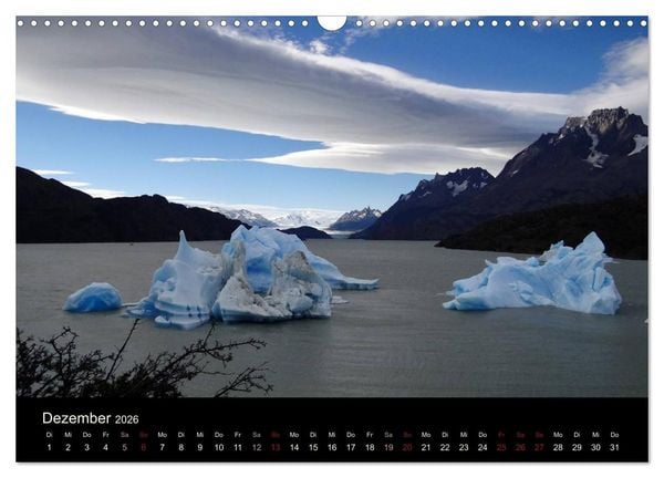 Produktbild: Im Nationalpark Torres del Paine (Chile) (Wandkalender 2026 DIN A3 quer), CALVENDO Monatskalender