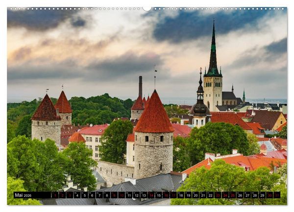 Produktbild: Ein Wochenende in Tallinn (hochwertiger Premium Wandkalender 2026 DIN A2 quer), Kunstdruck in Hochglanz