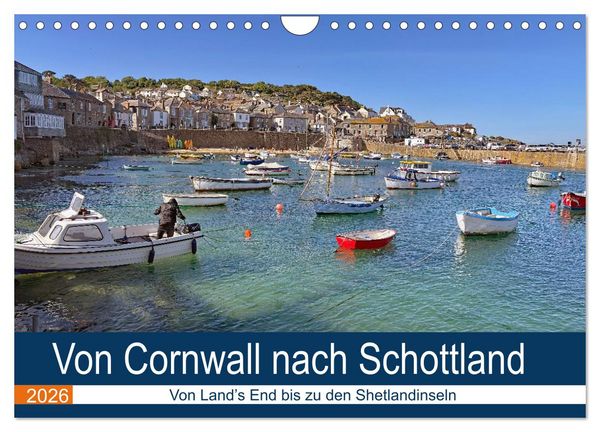 Produktbild: Von Cornwall nach Schottland (Wandkalender 2026 DIN A4 quer), CALVENDO Monatskalender