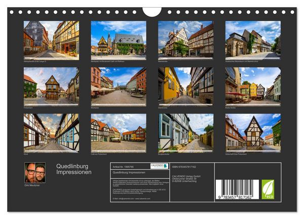 Produktbild: Quedlinburg Impressionen (Wandkalender 2026 DIN A4 quer), CALVENDO Monatskalender
