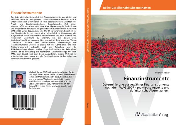 Finanzinstrumente, Taschenbuch von Michael Kaiser, AV Akademikerverlag, 9783330504288