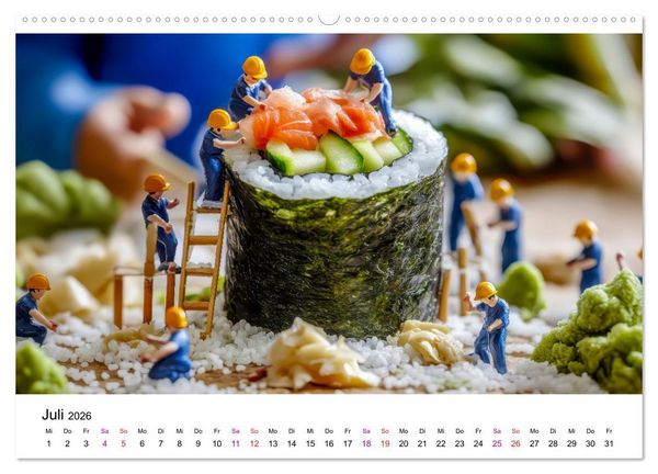 Produktbild: Winzige Welten - die kleinen Helfer des Jahres (Wandkalender 2026 DIN A2 quer), CALVENDO Monatskalender